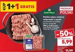 Kaufland Stoisko Mięsne Polskie mięso mielone wieprzowe z szynki oferta