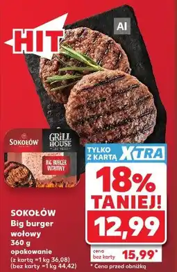 Kaufland Sokołów Big burger wołowy oferta