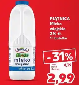 Kaufland Piątnica Mleko wiejskie 2% tł oferta