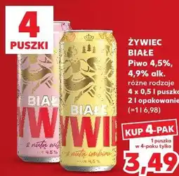 Kaufland Żywiec Białe Piwo 4,5%, 4,9% alk. różne rodzaje oferta