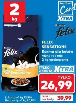 Kaufland FELIX SENSATIONS Karma dla kotów różne rodzaje oferta