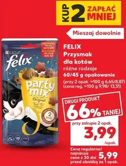 Kaufland FELIX Przysmak dla kotów różne rodzaje oferta