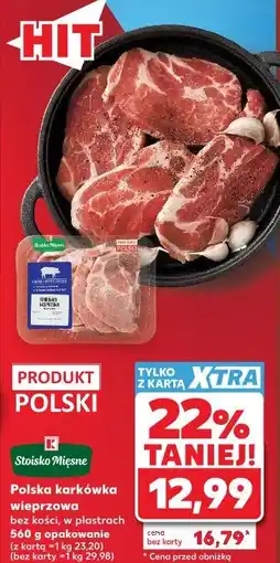 Kaufland Stoisko Mięsne Polska karkówka wieprzowa bez kości, w plastrach oferta