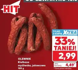 Kaufland OLEWNIK Kiełbasa myśliwska, jałowcowa oferta