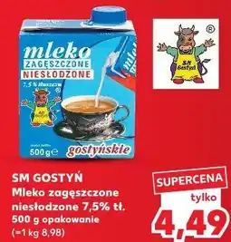 Kaufland SM Gostyń Mleko zagęszczone niesłodzone 7,5% tł oferta