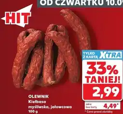 Kaufland Kiełbasa myśliwska, jałowcowa Olewnik oferta