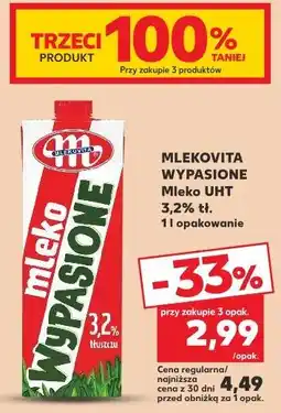 Kaufland Mlekovita Wypasione Mleko UHT 3,2% tł oferta