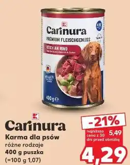 Kaufland Carinura Karma dla psów, różne rodzaje oferta