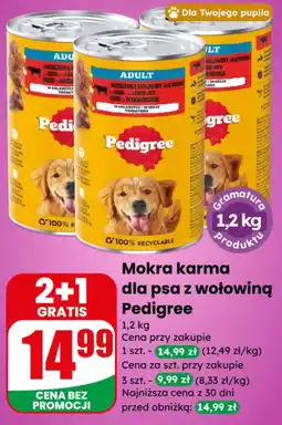 Dino Mokra karma dla psa z wołowiną Pedigree oferta