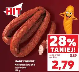 Kaufland Kiełbasa krucha z galaretką Madej Wróbel oferta