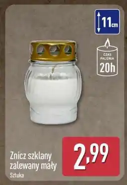 ALDI Znicz szklany zalewany mały oferta