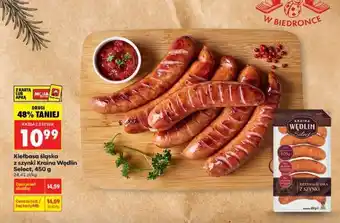 Biedronka Kiełbasa śląska z szynki Kraina Wędlin Select 450 g oferta