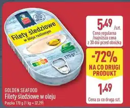 ALDI GOLDEN SEAFOOD Filety śledziowe w oleju oferta