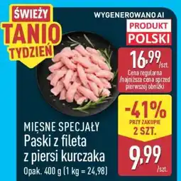 ALDI Paski z fileta z piersi kurczaka oferta