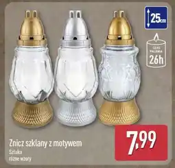 ALDI Znicz szklany z motywem oferta