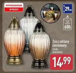 ALDI Znicz szklany cieniowany oferta