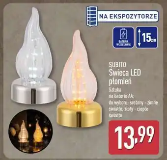 ALDI SUBITO Świeca LED płomień oferta