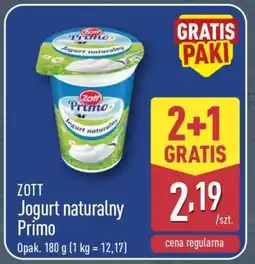 ALDI ZOTT Jogurt naturalny Primo oferta