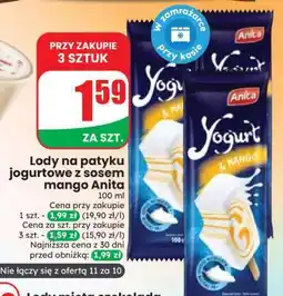Dino Lody na patyku jogurtowe z sosem mango Anita oferta