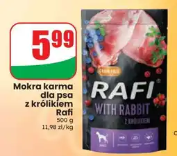Dino Mokra karma dla psa z królikiem Rafi oferta