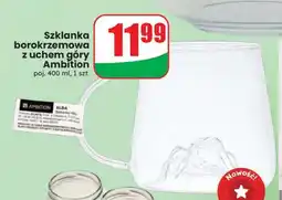 Dino Szklanka borokrzemowa z uchem góry Ambition oferta