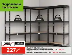 Leroy Merlin Regał Nit 180x120x45 cm oferta