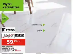 Leroy Merlin Gres szkliwiony Calacatta Gold 60x60 cm Artens oferta