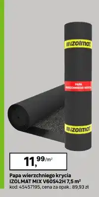 Leroy Merlin Papa wierzchniego krycia Izolmat Mix V60S42H 7,5m² oferta