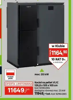 Leroy Merlin Kocioł na pellet VL1C 20kW Viessmann oferta