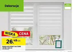 Leroy Merlin Roleta mini dzień i noc Juno 40/36x140 cm oferta
