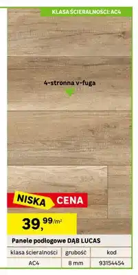 Leroy Merlin Panele podłogowe Dąb Lucas oferta