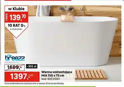 Leroy Merlin Wanna wolnostojąca Mia 150x75 cm Breezz oferta