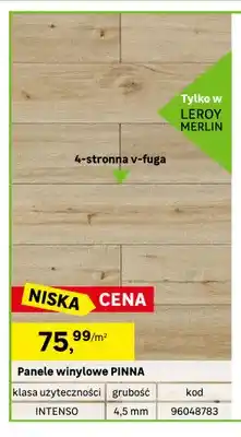 Leroy Merlin Panele winylowe Pinna Artens oferta