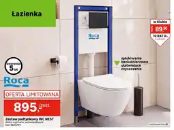 Leroy Merlin Zestaw podtynkowy Wc Nest deska wypinana wolnoopadająca Roca oferta