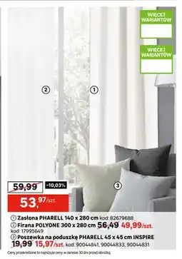 Leroy Merlin Zasłona Pharell 140x280 cm oferta