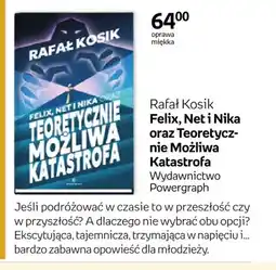Empik Książka Felix, Net i Nika oraz Teoretycznie Możliwa Katastrofa Rafał Kosik oferta