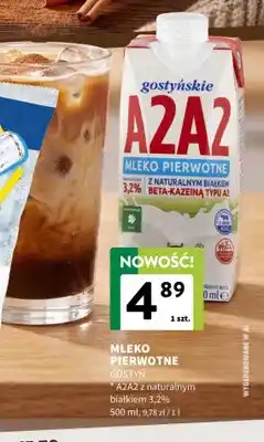 Intermarche Mleko pierwotne A2A2 z naturalnym białkiem Gostyń 3,2% oferta