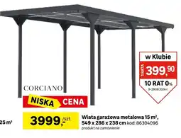 Leroy Merlin Wiata garażowa metalowa 15m² 549x286x238 cm Corciano oferta