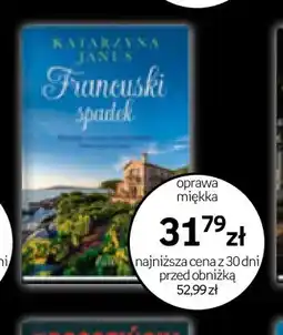 Empik Książka Francuski spadek Katarzyna Janus oferta