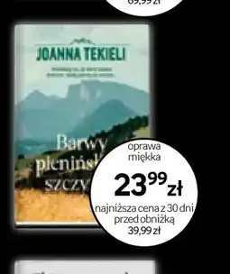 Empik Książka Barwy pienińskich szczytów Joanna Tekieli Filia oferta