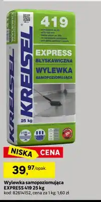 Leroy Merlin Wylewka samopoziomująca Express 419 25 kg Kreisel oferta