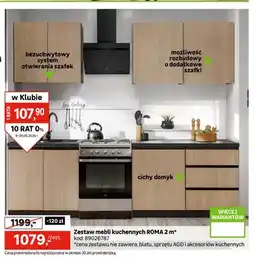 Leroy Merlin Zestaw mebli kuchennych Roma 2 m oferta