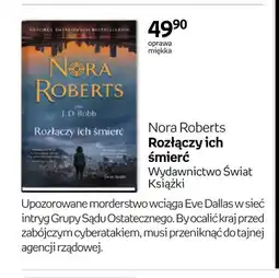 Empik Książka Nora Roberts Rozłączy ich śmierć Wydawnictwo Świat Książki oferta