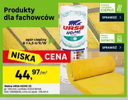 Leroy Merlin Wełna Ursa Home 33 150 mm oferta