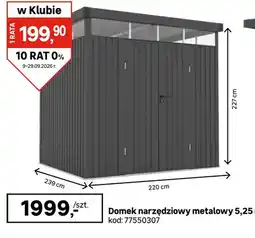 Leroy Merlin Domek narzędziowy metalowy 5,25m² oferta