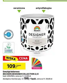 Leroy Merlin Emulsja kolorowa Beckers Designer Collection oferta