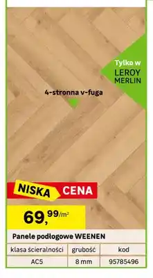 Leroy Merlin Panele podłogowe Weenen Artens oferta