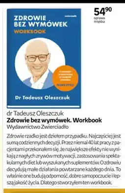 Empik Książka Zdrowie bez wymówek. Workbook dr Tadeusz Oleszczuk oferta