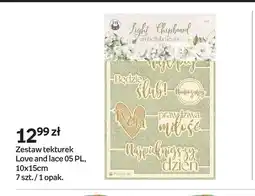 Empik Zestaw tekturek Love and lace 05 PL 10x15 cm P13 oferta
