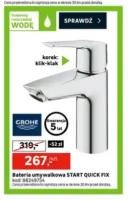 Leroy Merlin Bateria umywalkowa Start Quick Fix Grohe oferta